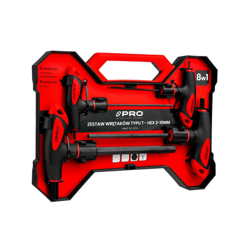 Zestaw wkrętaków typu HEX 2-10 mm PRO