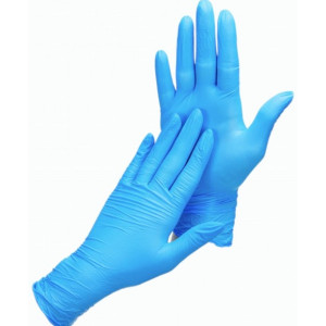 Rrękawice nitrylowe niebieskie 440A olejoodp ścią