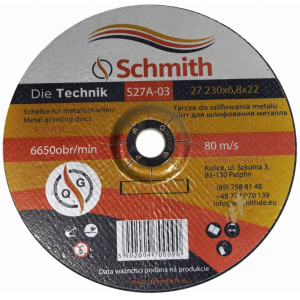 Tarcza    do przecinania stali    230x6,8  SCHMITH