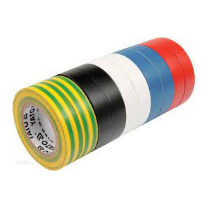 TAŚMA  PCV  19mm./10m  kolorowa 10sztuk