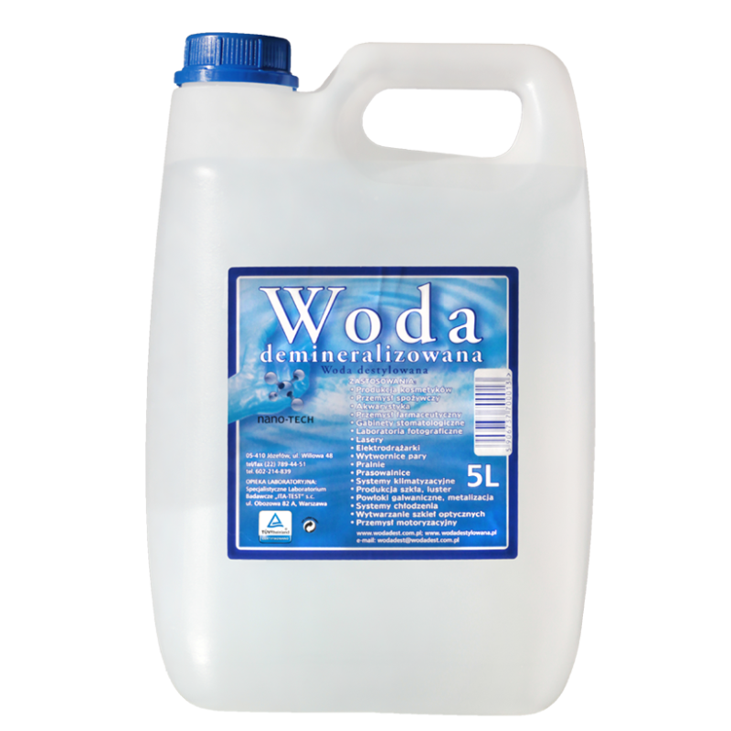 Woda demineralizowana  5L