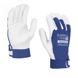 R  rękawice     kozia skórka 9 ocieplane rzep