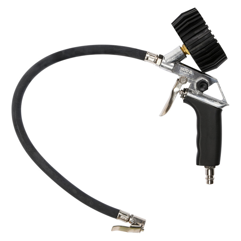 PISTOLET DO POMPOWANIA Z MANOMETR.  YATO