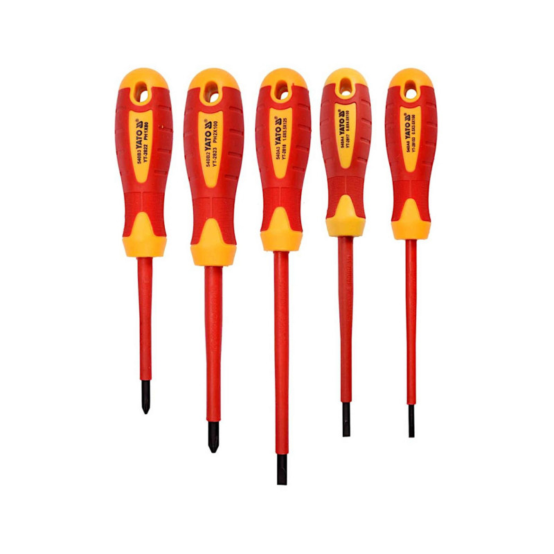 Wkrętaki izol.1000v 5szt.  YATO