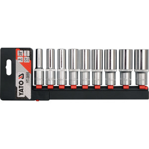 Nasadki długie CV 3/8" 8-19 9cz. YATO