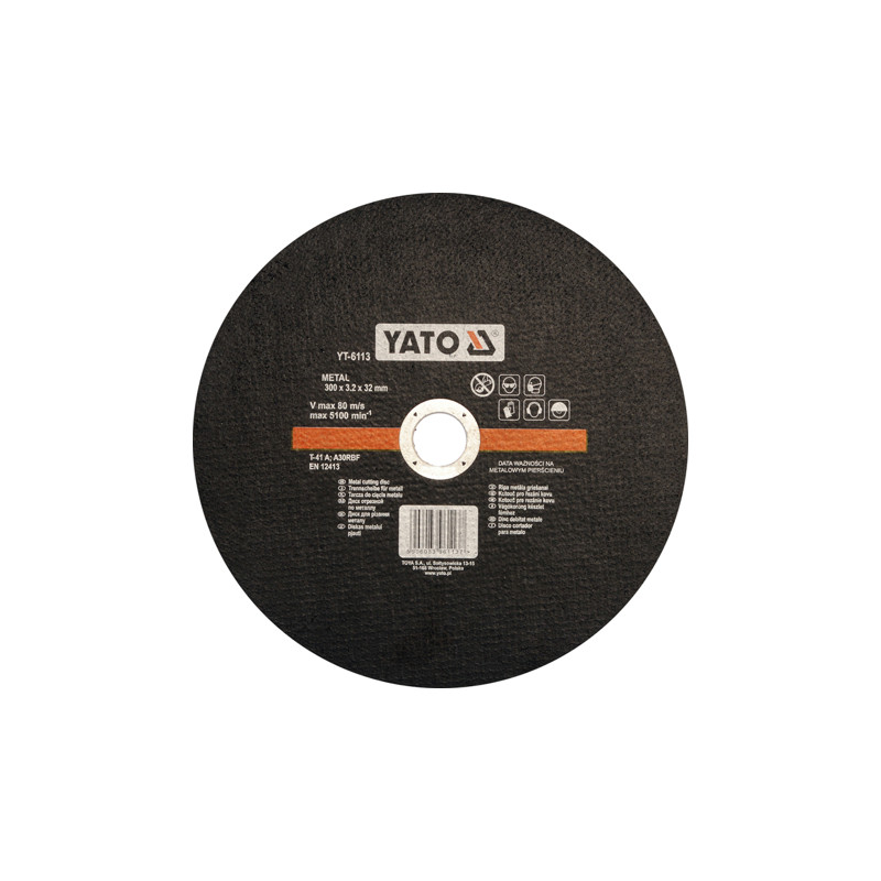 Tarcza    do przecinania stali    300x3,2  YATO