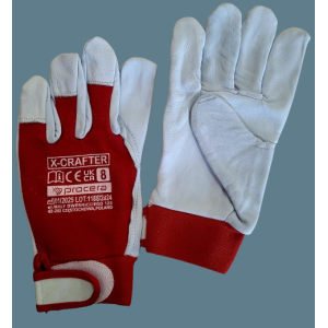 R  rękawice    kozia skórka  8 rzep Technik