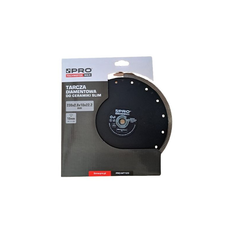 TARCZA DIAMENTOWA  230 x2,0x10,22,2mm  Slim PRO