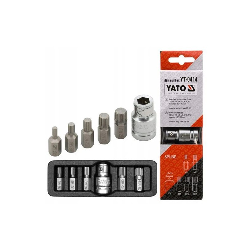 ZESTAW KOŃCÓWKI   6 cz. SPLINE