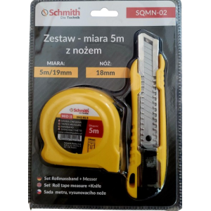 Zestaw- miara 5m z nożem  SCHMITH