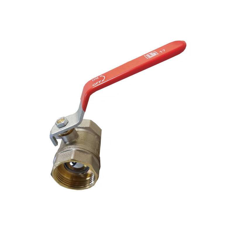 Zawór kulowy 1  rączka czerwona GZ