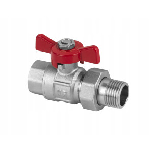 Zawór kulowy ze śrubunkiem  1/2 kątowy Perfexim