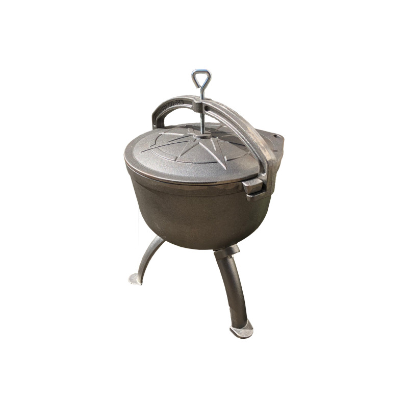 Kociołek myśliwski żeliwny