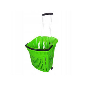 Kosz NA KÓŁKACH 38 L ZIELONY