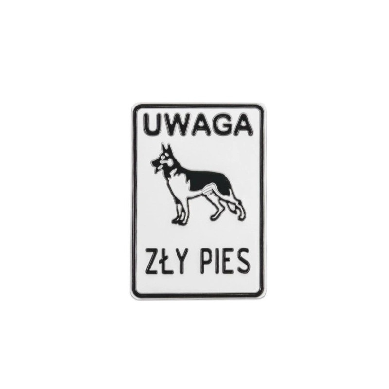 Tablica 14x20 "UWAGA ZŁY PIES" Metal