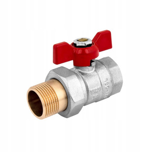 Zawór1śrubunekmotylaluczerwony