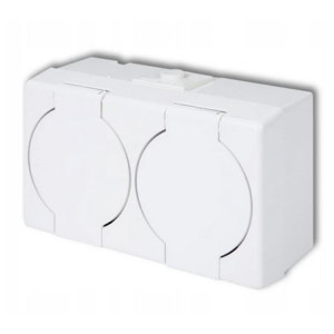 Gniazdko hermet.n/t podwójne Senior GHS-2n