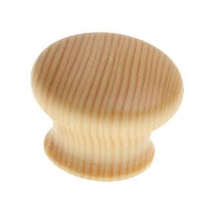GAŁKA meblowa drewniana z tulejką sosna