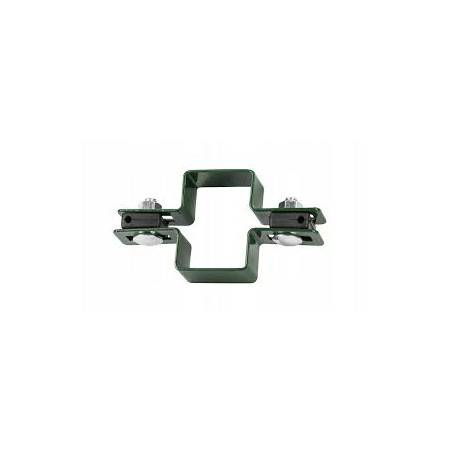 Obejma ogrodzeniowa  40/60 antracyt kpl