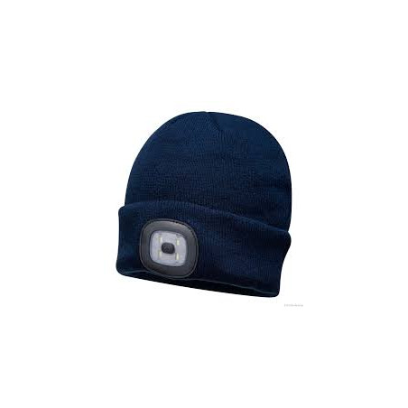 Czapka akrylowa czarn. z oświetl. GRANAT