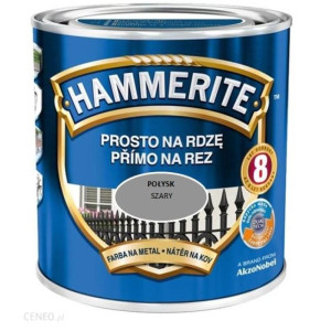 Emalia HAMMERITE szary połysk  0.7l