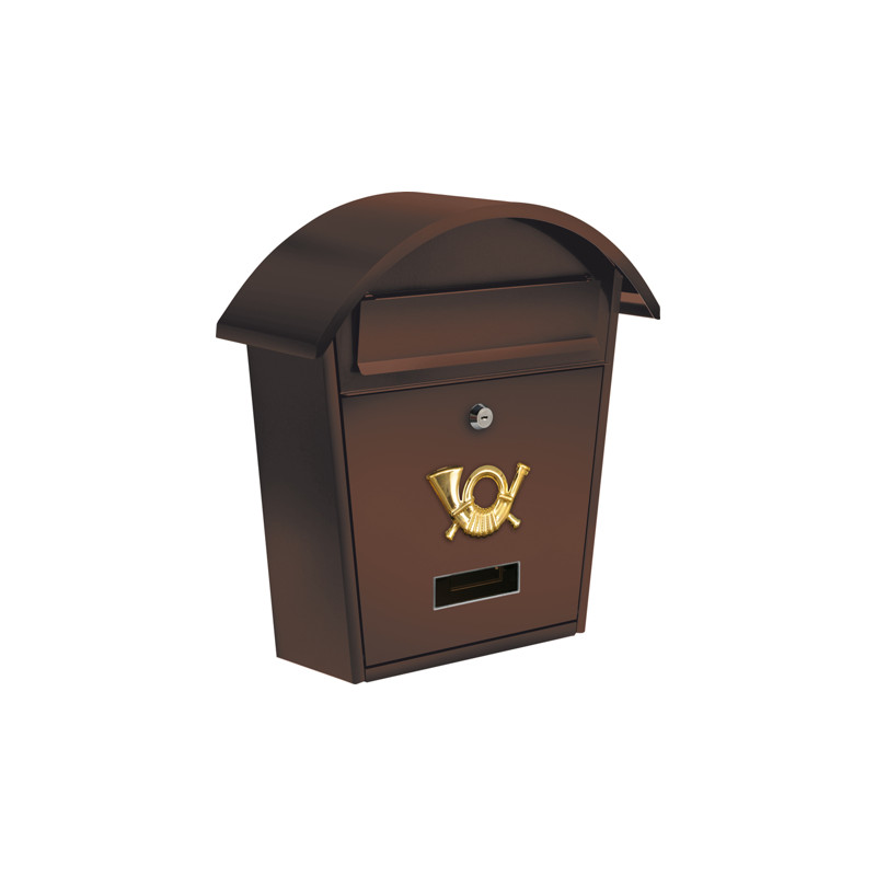 Skrzynka  na listy 380x320x105     brąz