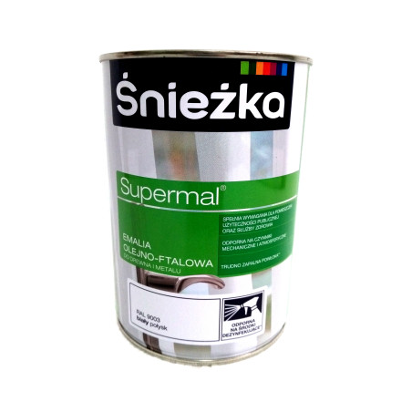 Emalia ft.Supermal Śnieżka 0,8L  biały F100  mat