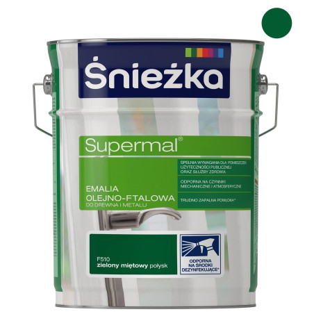 Emalia ft.Supermal Śnieżka 0,8L  zielona m F510