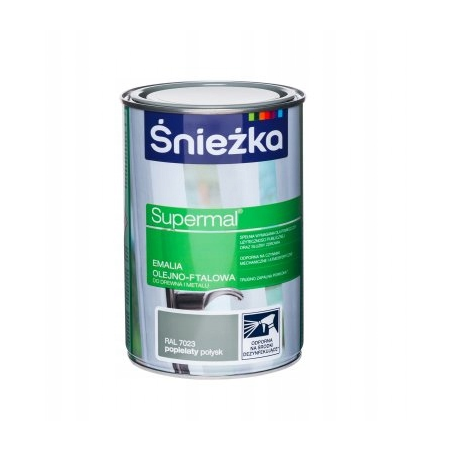 Emalia ft.Supermal Śnieżka 0,8L  popielaty 7023
