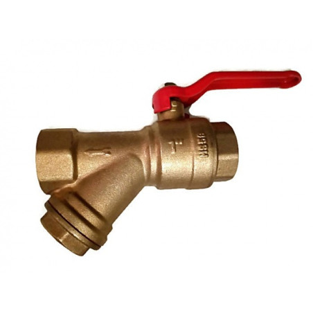 Zawór kulowy  3/4 z filtrem skośnym(z dławikiem)