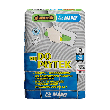 KLEJ DO PŁYTEK GLAZURNIK MAPEI 25KG