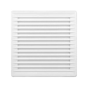 Kratka z zaślepkami 100x100 biała