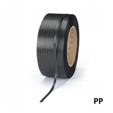 TAŚMA PP  czarna 20mm50 m w zwoju