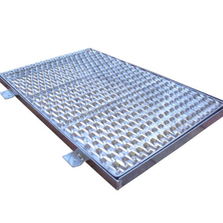 Wycieraczka z płaskownika 60x40 duża z ramką