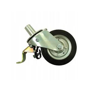 Koło do rusztowań 180mm met/gum/bolec/hamulec