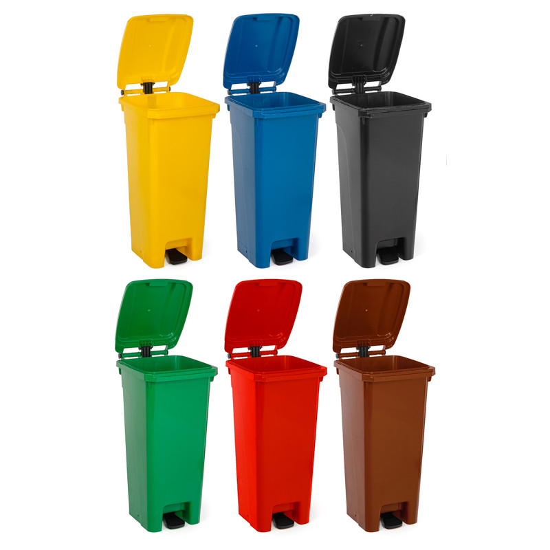 Kosz pojemnik na śmieci 120 L zielony