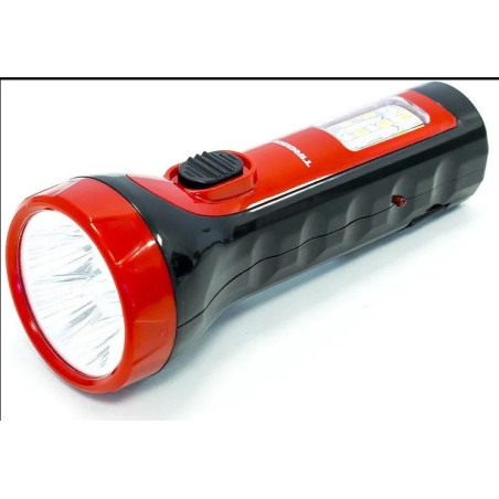 Latarka AKU ładowalna 5 LED + 6 SMD LED