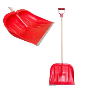 Łopata do śniegu  47  czarna/czerwona