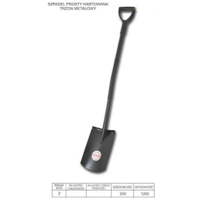 Szpadel oprawny met.trzonek hart. Lemar