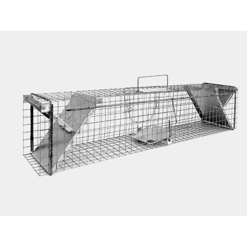 Żywołapka dwuwejściowa zwierzęta   82x17x20cm