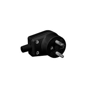 Wtyczka kątowa 2p+Z 16A 250V czarna SCHMITH