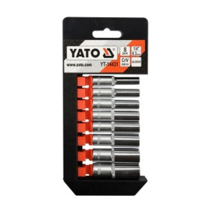 Nasadki długie CV 1/4" 5,5-13 8cz. YATO