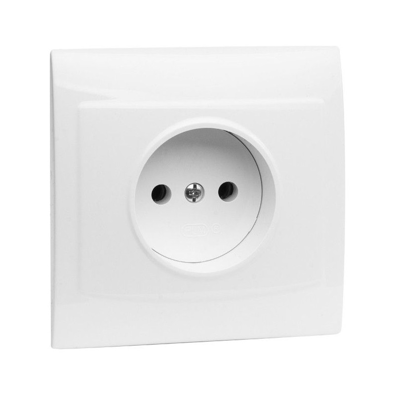 Gniazdko pojedyńcze n/t bez uziemienia PRIMA