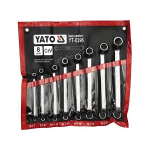 Klucze oczko-odgięte kpl. 8cz. 6*22mm Yato