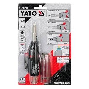 E Lutownica gazowa z akcesorjami Yato