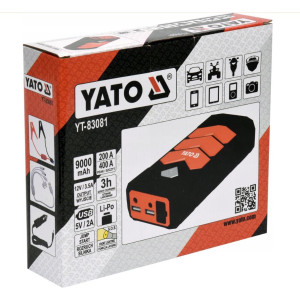E Urządzenie rozruchowe wielof.  9000mAh YATO