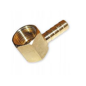 Łącznik mosiężny kątowy  do gazu 1/2 x 10