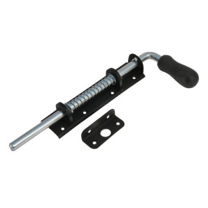 Zasuwa sprężynowa  300/14mm czarna GAŁKA