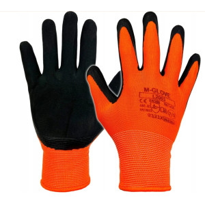 R rękawice pomarańczowe 7