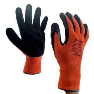 R rękawice pomarańczowe 8